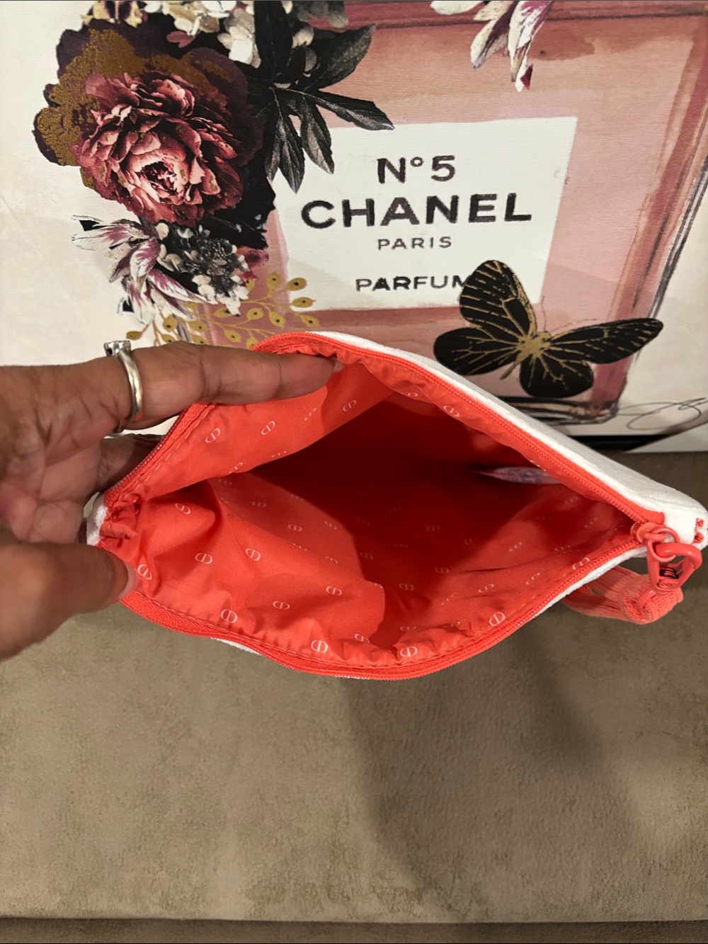 Dior Limited Terry Towel Clutch/Wristlet -NIB - Picture 3 of 5